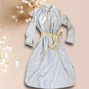 Calypso St Barth linen blend midi shirt dress